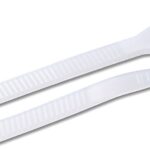 GB 45-312 Cable Tie, Double-Lock Locking, 6/6 Nylon, Natural