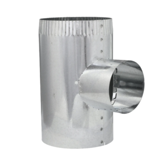 Imperial GV0916 5" Galvanized Straight Tee Joint