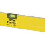 STANLEY 43-548 Box Beam Level, 48 in L, 3-Vial, 2-Hang Hole, Non-Magnetic, Aluminum, Yellow