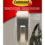 Command MR03-BN-EF Large Hook, 5 lb, Metal, Brushed Nickel Sells in Quantity of 4