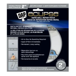DAP 7079874902 2" Rapid Wall Repair Patch, 4 Pack - White