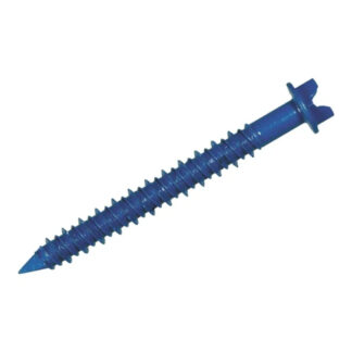 Tapcon 3010 1-1/4" x 3/4" Concrete Screw Anchor, 100 Pack - Blue