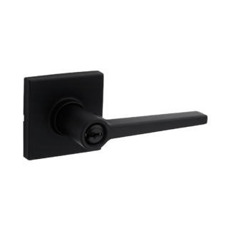 Weiser Daylon Square Keyed Entry Lever - Matte Black