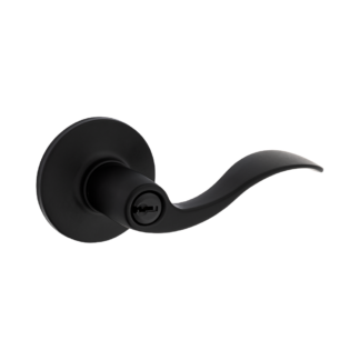 Weiser Layton Keyed Entry Lever - Matte Black