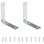 ProSource CB-B025-C4PS Corner Brace, 2-1/2 in L, 2-1/2 in W, 5/8 in H, Steel, Zinc-Plated, 2 mm Thick Material