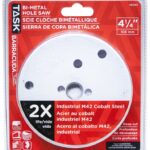Task T21747 Hole Saw, 4-1/4 in Dia, 1-7/8 in D Cutting, Carbon Steel Cutting Edge