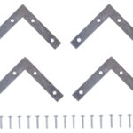 ProSource FC-Z05-C4PS Corner Brace, 5 in L, 5 in W, 7/8 in H, Steel, Zinc-Plated, 1.8 mm Thick Material