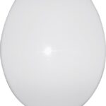ProSource Q-328-WH Toilet Seat, Round, Polypropylene, White, Plastic Hinge