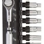 Vulcan 11PC-2 Socket Set, Chrome Vanadium Steel, Chrome
