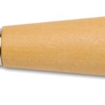 Crescent Nicholson 21471N File Handle, 1-5/8 in Dia, 5-3/4 in L, Push-On, Hardwood, Yellow