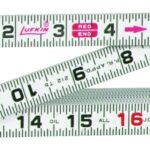 Crescent Lufkin Red End Series 066FN Flat Reading Wood Rule, SAE Graduation, Wood, White
