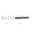 Richelieu RH111211530195 Contemporary Hook Rack, 10 kg, 5-Hook, Metal/Wood, Brushed Nickel