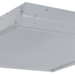 Metalux 22GRLD2435R1 Recessed Troffer, 10 V, 20 W, LED Lamp, 2400 Lumens Lumens, 3500 K Color Temp, Steel Fixture