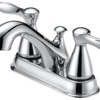 Boston Harbor F51B0010CP Lavatory Faucet, 1.2 gpm, 2-Faucet Handle, 3-Faucet Hole, Metal/Plastic, Chrome Plated