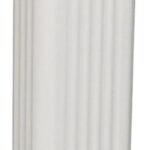 Amerimax 2601100120 Downspout, 10 ft L, Aluminum, White Sells in Quantity of 10