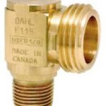 Dahl 2200104 Hose Adapter Elbow, 1/2 in, IPS x Hose, Brass