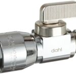 DAHL 511-QG3-30 Supply Stop Valve, 1/4, 1/2 in Connection, Compression, Manual Actuator, Brass Body