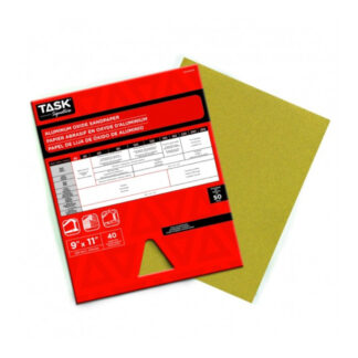Task SAO16040 11" x 9" 40 Grit Coarse Signature Sandpaper, 50 Pack