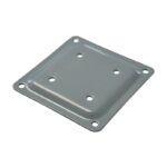 Pylex Fixplak 44 Series 10800 Base Plate, Steel, Khaki, Powder-Coated