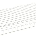 ClosetMaid SuperSlide 4737 Wire Shelf, 100 lb, 1-Level, 16 in L, 144 in W, Steel, White Sells in Quantity of 6