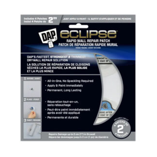 DAP 7079874902 2" Rapid Wall Repair Patch, 4 Pack - White