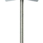 COBRA ANCHORS 081Y Spring Toggle Bolt, 2 in L, Steel, 68 lb