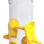Stokes Select 38224 Thistle Bird Feeder, 15 in H, 1.1 qt, Plastic, Clear Yellow, Hanging Mounting