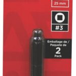 Task T67413 Screwdriver Bit, 3 Drive, 1 in L, Steel