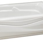 MAAX Corinthia II 105684-L-002-001 Bathtub, Left Drain Location, 35 to 47 gal Capacity, 59-3/4 in L, 29-7/8 in W
