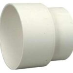 IPEX 40704 Pipe Adapter, 4 in, Spigot Hub x Hub, PVC, White