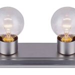 Canarm IVLBS14BPT Vanity Light, 60 W, 4-Lamp, G Lamp, Brushed Pewter Fixture