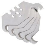 Vulcan JL-BD-01 Hook Knife Blade, 2 in L, SK5 Steel, Single Edge, 2-Point