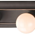 Boston Harbor 045234-VB Vanity Bar Fixture, 100 W, 4-Lamp, G Lamp, Steel Fixture, Venetian Bronze Fixture