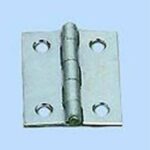 Onward 836BR Narrow Butt Hinge, 1-1/2 in H Frame Leaf, Steel, Brass, Press Fit Pin, 6 lb