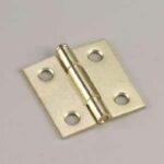 Onward 841BV Narrow Butt Hinge, 1-1/2 in H Frame Leaf, Steel, Brass, Removable Pin, 6 lb