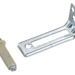 Onward 1423XR Bi-Fold Door Bottom Pivot with Jamb Bracket, Zinc Sells in Quantity of 5