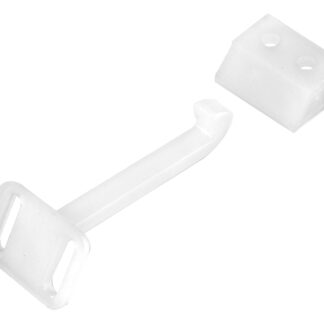 Onward 215WR Child Safety Latch, 2 in L, 1.01 in W, Plastic, White