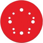 Diablo Hook & Lock DCD050080H15G Sanding Disc, 5 in Dia, 80 Grit, Coarse, Ceramic Abrasive, 12-Hole
