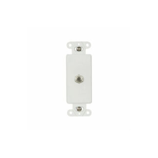 Eaton 2162W-BOX Plastic Coaxial Adapter Wallplate, 10 Pack - White