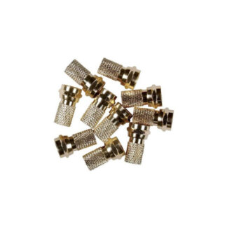 RCA CVH5910R Female Twist-On Connector - Brass