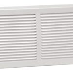 Imperial RG0033 Baseboard Grille, 14 in L, 6 in W, Steel, White