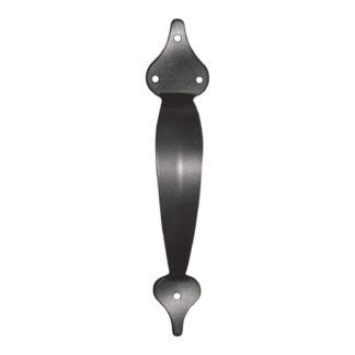 Nuvo Iron GHW10 Powder-Coated Galvanized Steel Gate Pull Handle - Black