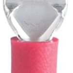 GB 20-141M Disconnect Terminal, 600 V, 22 to 16 AWG Wire, 1/4 in Stud, Vinyl Insulation, Red