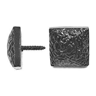 Nuvo Iron ADS Textured Square Decorative Stud - Black
