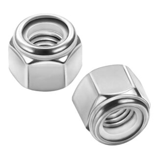 Reliable HNLNZ1213MR 1/2" Hex Lock Nut with Nylon Insert, 4 Pack - Zinc