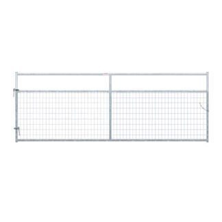 Behlen Country 40183128/40132127 12ft x 50" 6-Gauge Frontier Galvanized Mesh Wire-Filled Gate - Grey