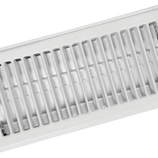 Imperial RG0247 Floor Register, 4 in H x 10 in W, Steel, White