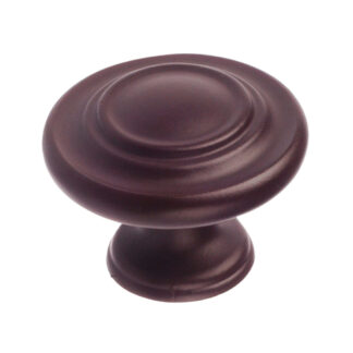 Richelieu BP10734ORB 34mm 107 Traditional Village Metal Knob - Oil-Rubbed Bronze