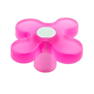 Richelieu BP1225034411 1-1/2" 1225 Eclectic Plastic Knob - Fuchsia