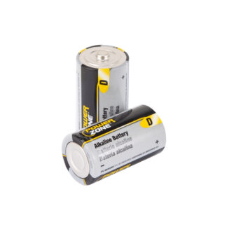 PowerZone LR20-2P-DB Battery, 1.5 V Battery, D Battery, Zinc, Manganese Dioxide, and Potassium Hydroxide